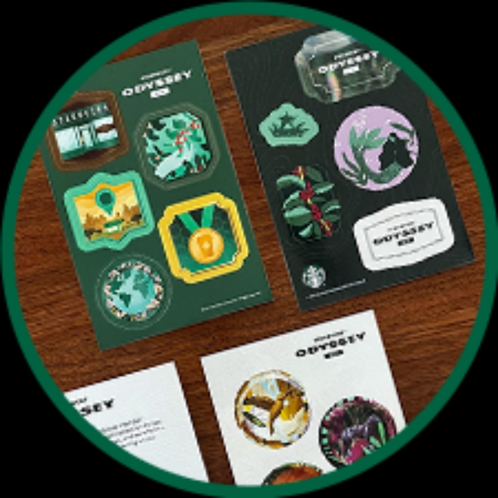 NEW Starbucks Odessey Beta 2023 Sticker Pack Stickers Collectible Merchandise